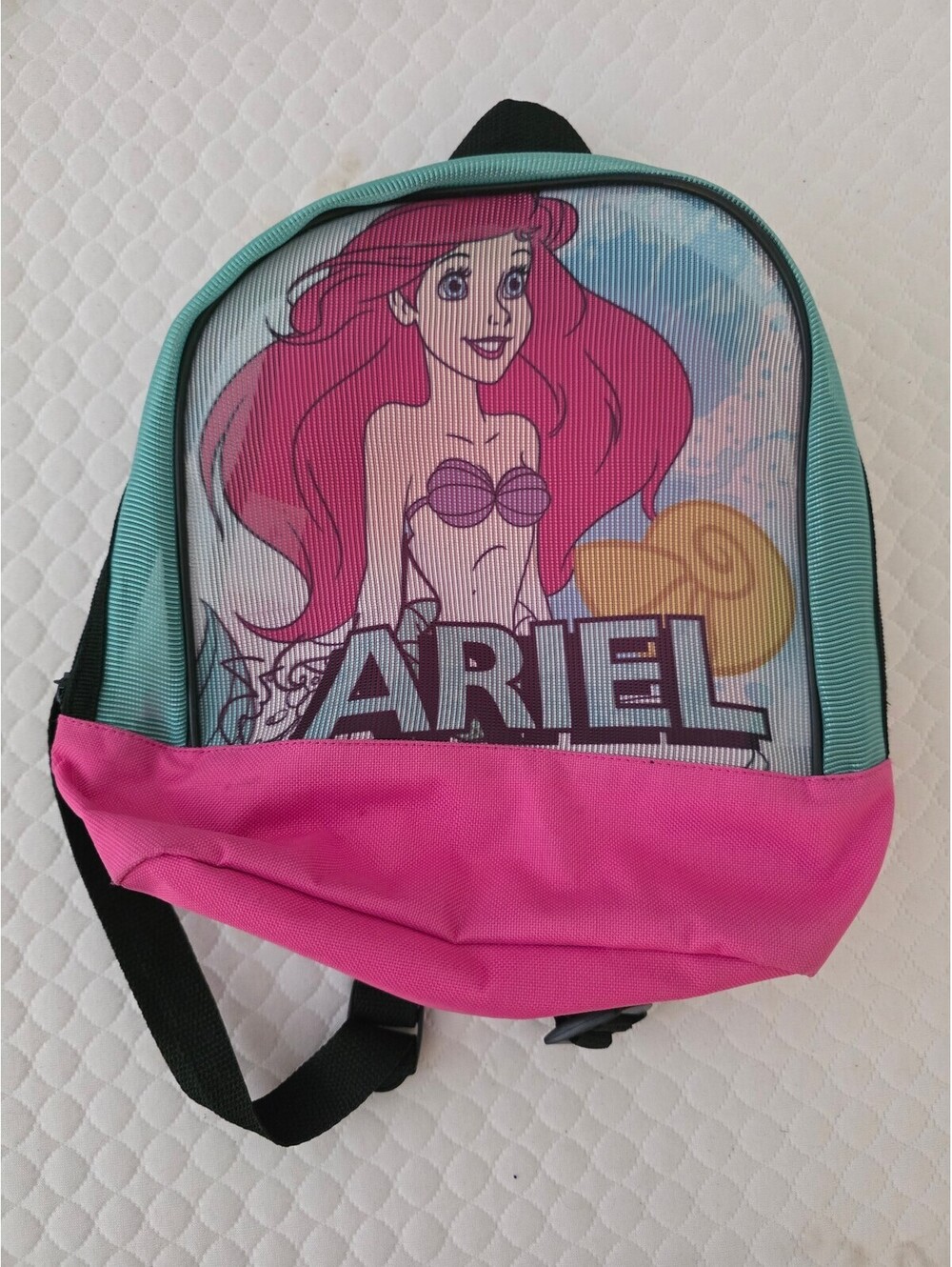 Disney Ariel Kids Backpack Pink and Turquoise